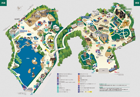 上野動物園　園内マップ