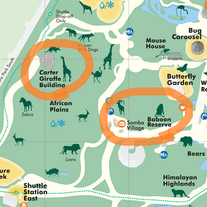 ブロンクス動物園　マップ